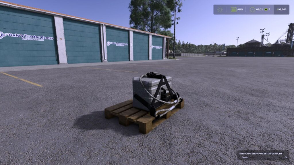 Rope concrete weight