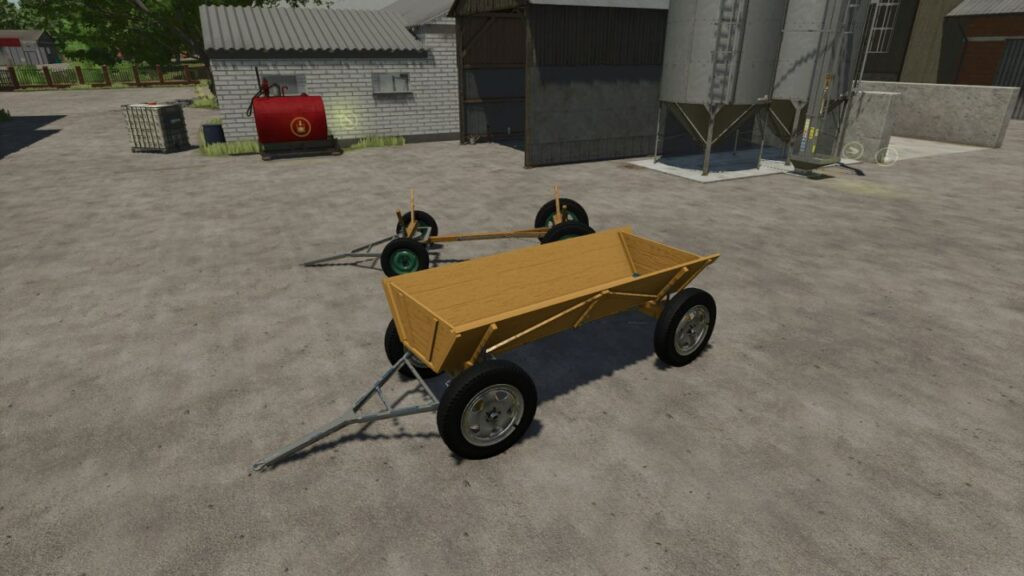 Wooden homemade trailer