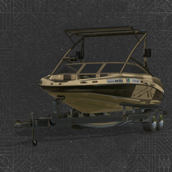 212X Yamaha Fishing Boat and Trailer