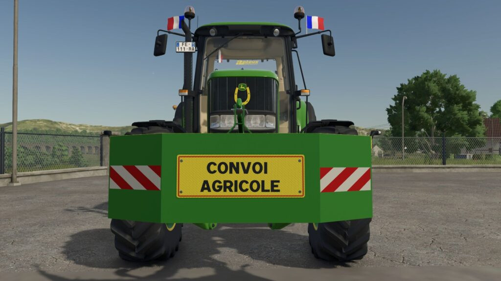 Agricultural convoy sign (Prefab)