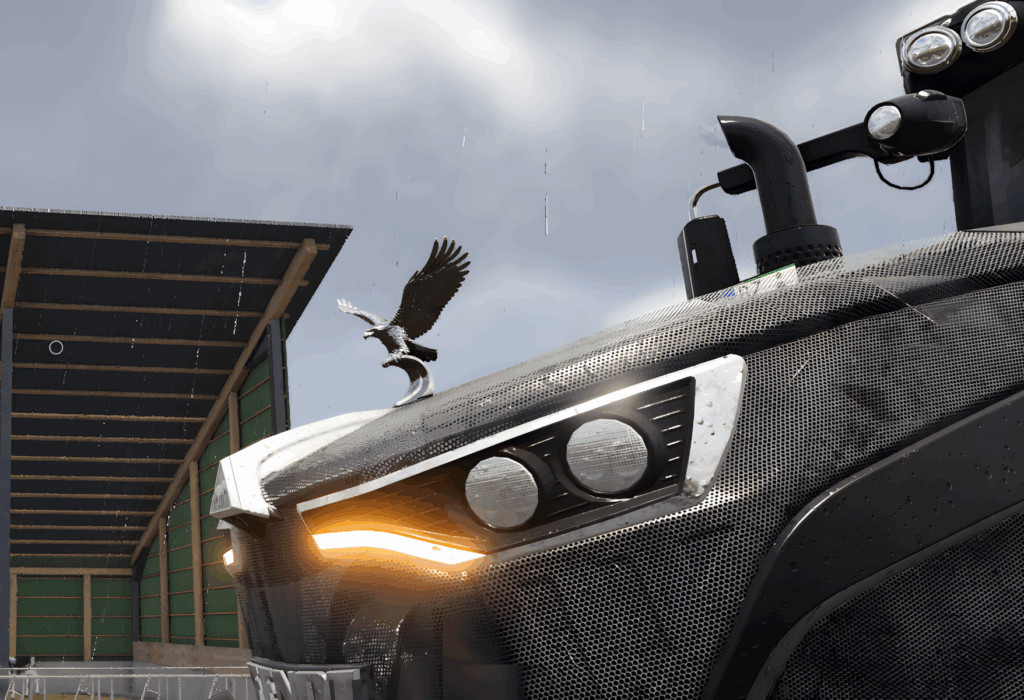 Chrome Eagle radiator mascot