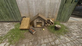 Dog House With Decoration