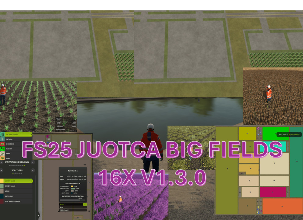 FS25 JUOTCA BIG FIELDS 16X