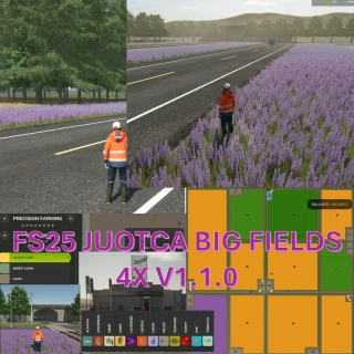 FS25 JUOTCA BIG FIELDS 4X