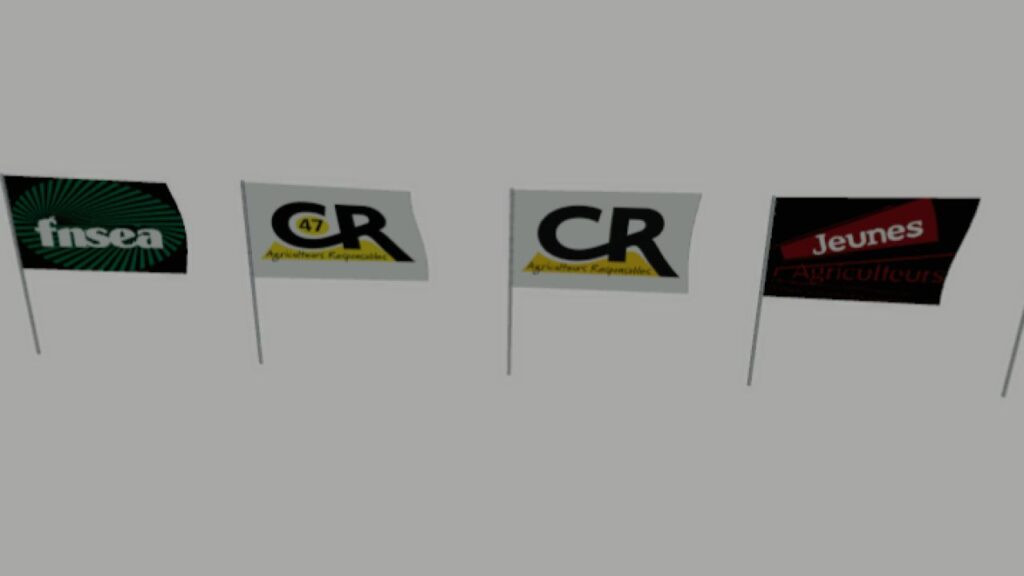 French agricultural flags (Prefab)