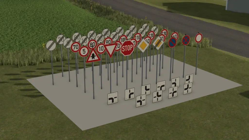 German Traffic Signs (Prefab)