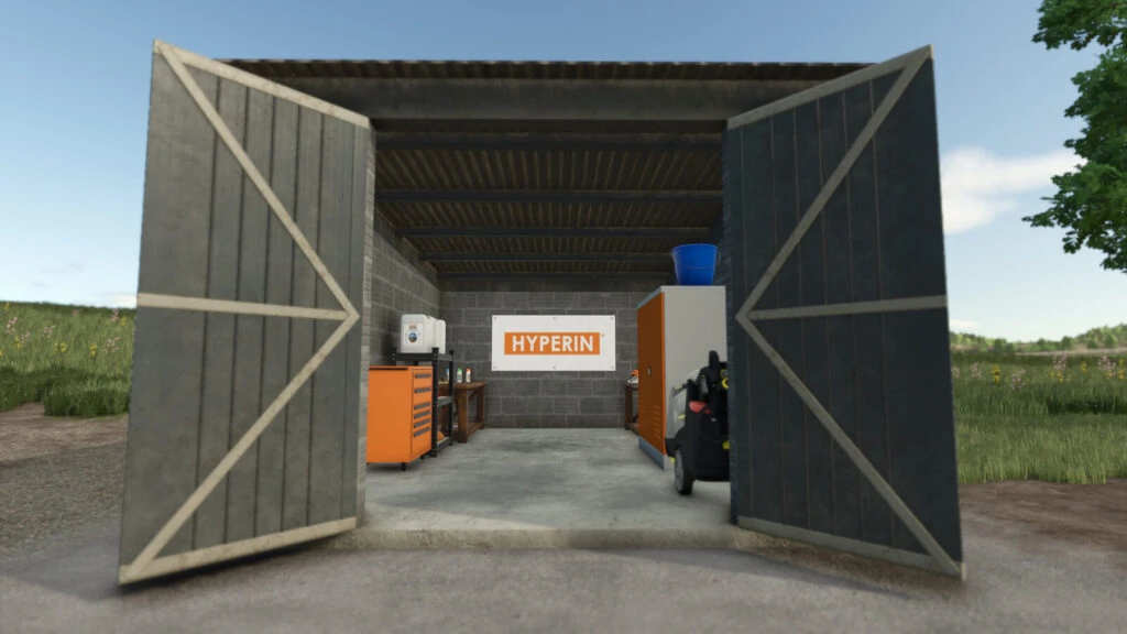 HYPERIN Tool Shed With Pressure Washer