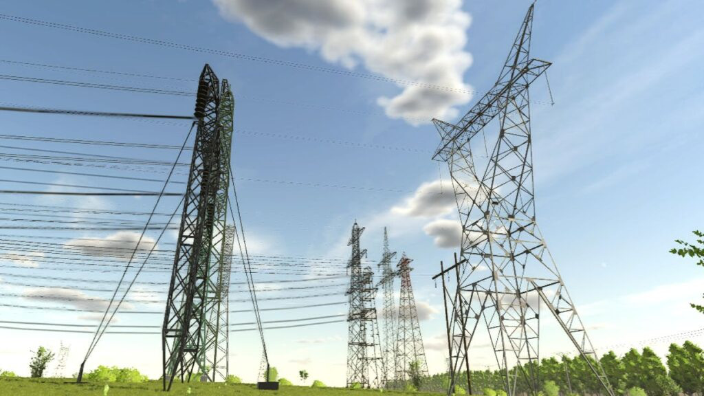 High Tension Poles Pack (Prefab)