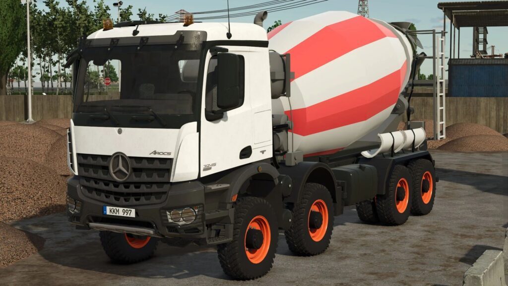 Mercedes Arocs 3245 concrete mixer