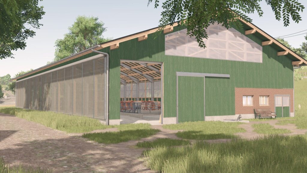 Modern Dutch cowshed