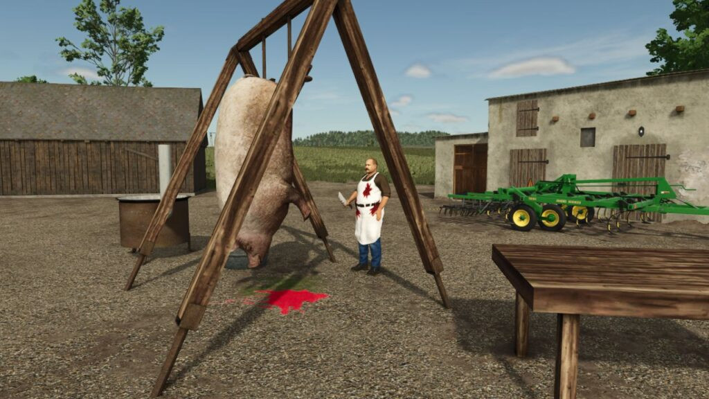Pig slaughter decoration