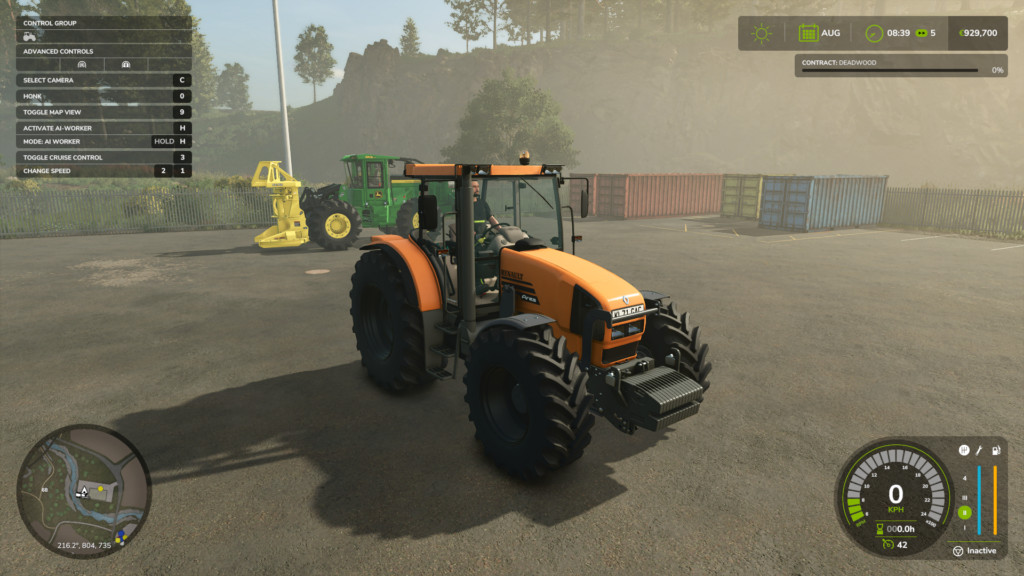 Renault Ares with reversing camera