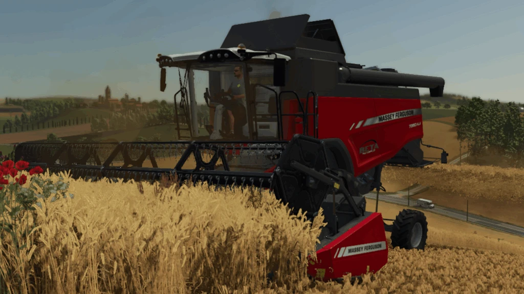 Self-levelling AGCO combines