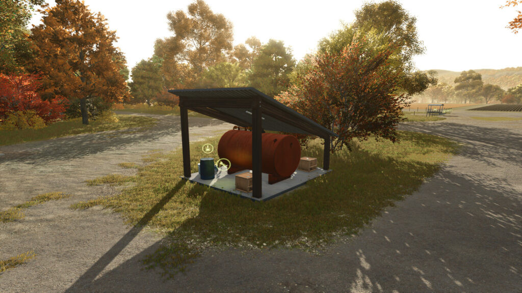 Small Covered Fuel Tank