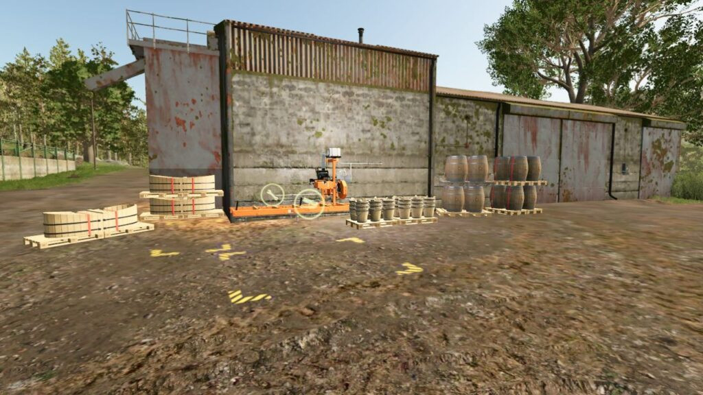 Small placeable sawmill