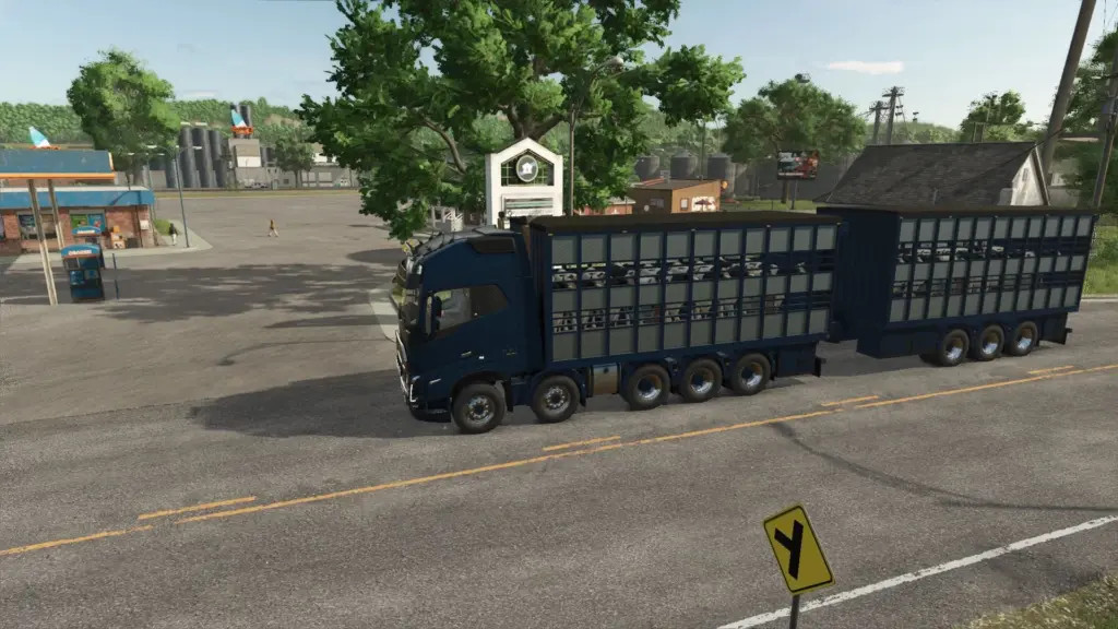 Volvo animal transport truck