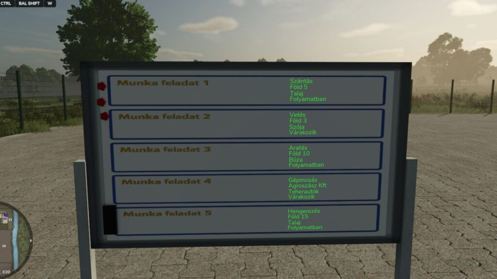 Farm Task Manager Display