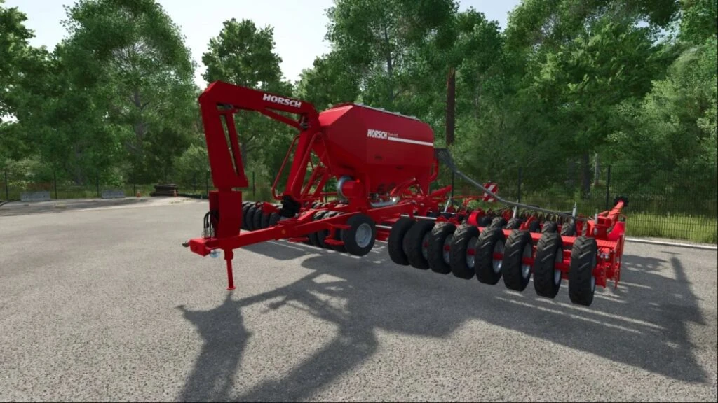 Horsch Pronto with crane
