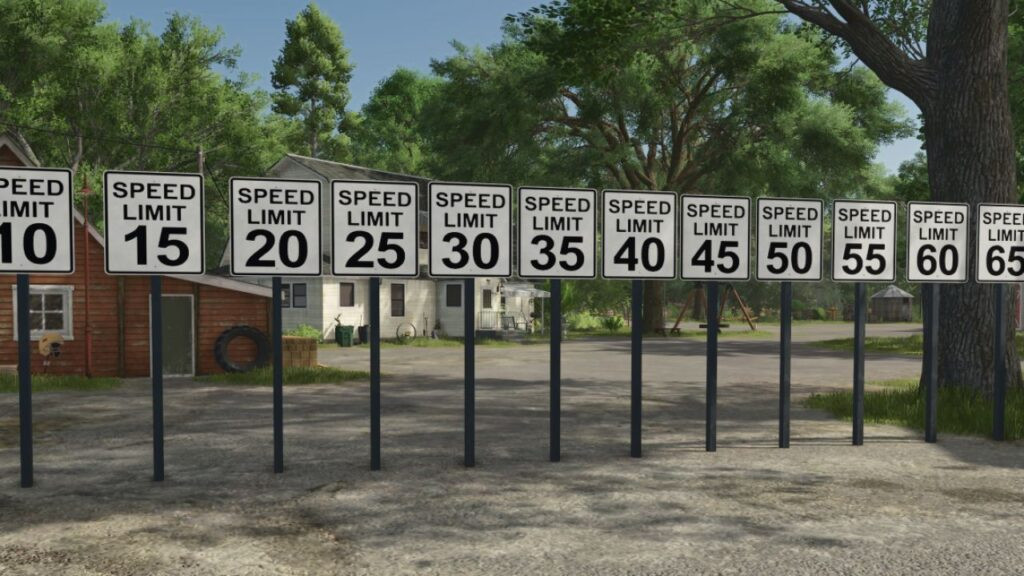 US Speed Limit Sign