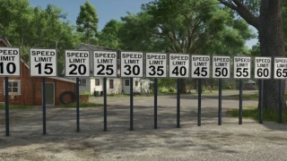 US Speed Limit Sign